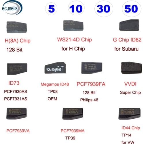 5,10,30PCS/LOT, 50PCS,H (8A) Chip 128Bit PCF7939MA PCF7939VA Megamos ID48 PCF7931AS ID44 (TP14) Transponder Car Key Chip