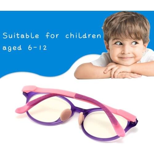 Childrens optical glasses frame round soft EP silicone safe healthy boys myopia glasses frame girls glasses 6-12years old