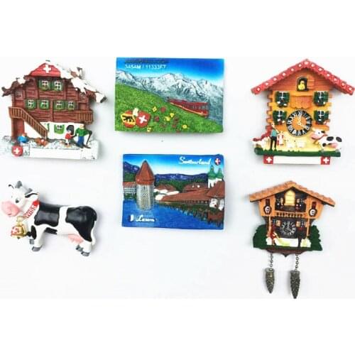 Europe Switzerland Lucerne Magnet Tourist Souvenirs Refrigerator Magnetic Stickers Travel Gifts