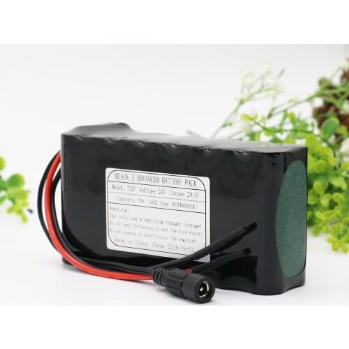 KLUOSI 7S2P 24V Battery 29.4V 7Ah NCR18650GA Li-ion Battery Pack with 20A BMS Balanced for Electric Motor Bicycle Scooter Etc