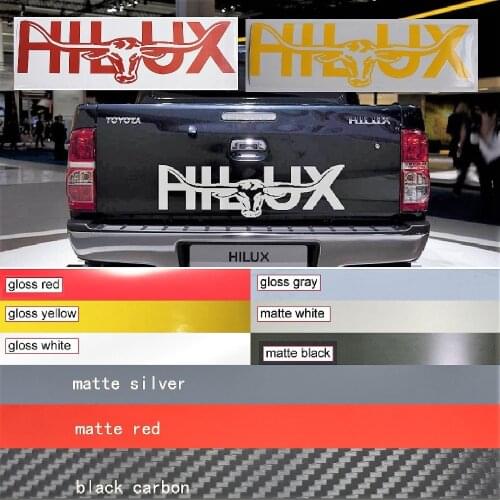 Car stickers Trunk bezel vinyl car wrap number decals sticker on car fit for toyota HILUX 2015 2016 2017 2018 2019