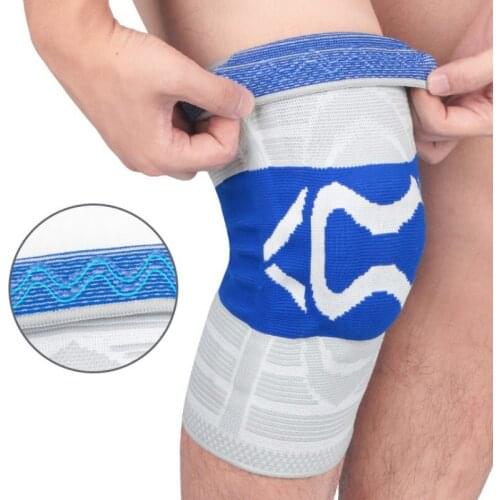 Knee Pad Sleeve Compression Knitted Leg Support Patella Protector Gym Weight Lifting Basketball Sportswear 1PC