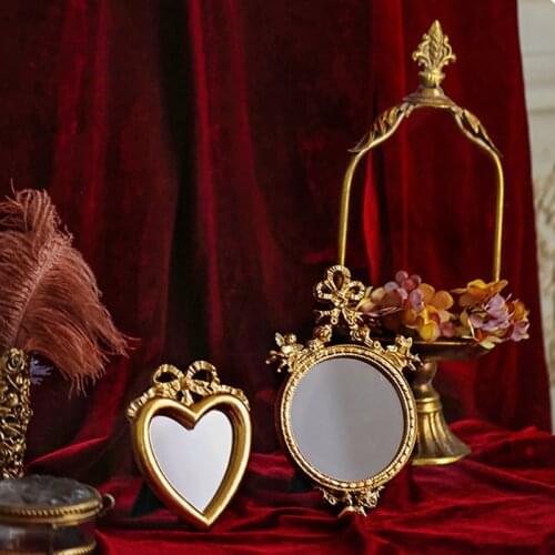 Wall Decorative Mirror зеркало косметическое Vintage French Bow Angel European Photography Collection Plate Makeup Mirrors