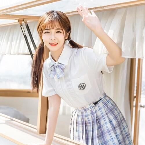 Real shooting star JK uniform genuine plaid skirt spot pleated skirt spring summer collegiate student skirt