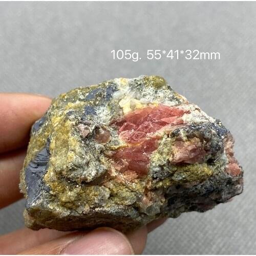 Natural Quartz Rhodochrosite and Purple Fluorite Pyrite Mineral Crystal Specimen from Guangxi Province,China