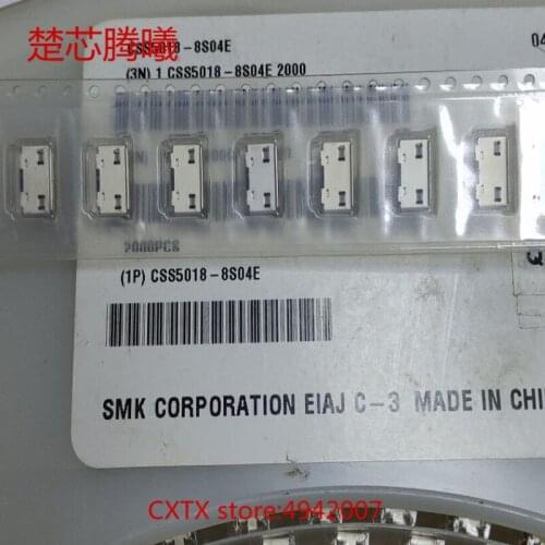 CHUXINTENGXI SMK CSS5018-8S04E 100% NEW For USB Mobile phone charging port USB Cell phone data connection socket
