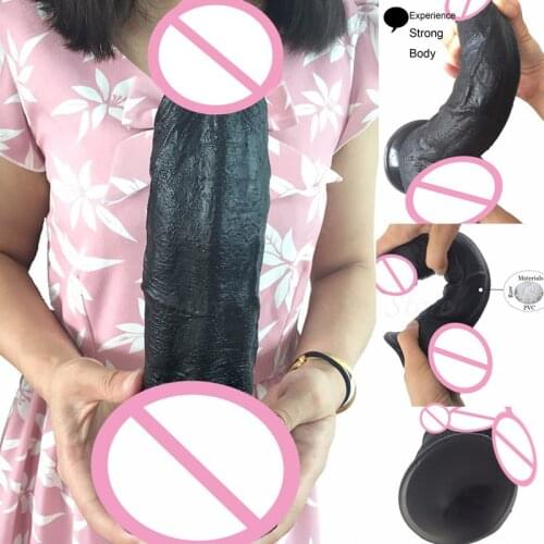 New 24*5.7cm Soft Realistic Big Dildo Super Huge Dildo with Suction Cup Artificial Penis Toys For Women Adult Erotic Sex Product