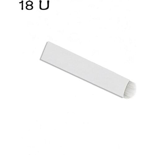 Wholesale 500pcs 18 U sharp blade microblading needles for tebori microblading sobrancelhas pen as microblading tools eyebrows