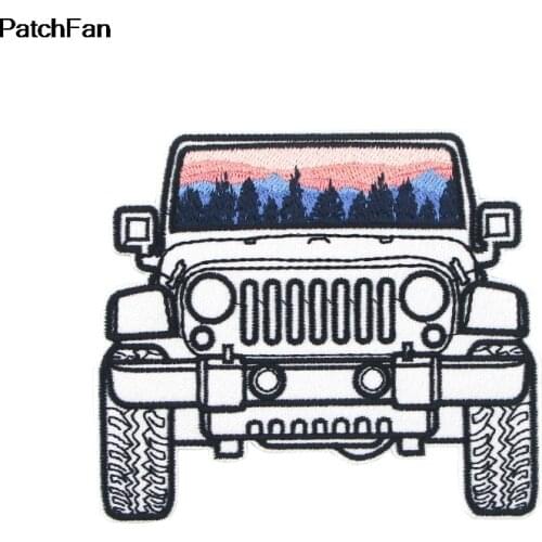 A2697 Patchfan Car patches Embroidered DIY Iron/sew On Cloth Accessories Newest Popular Patches Appliques