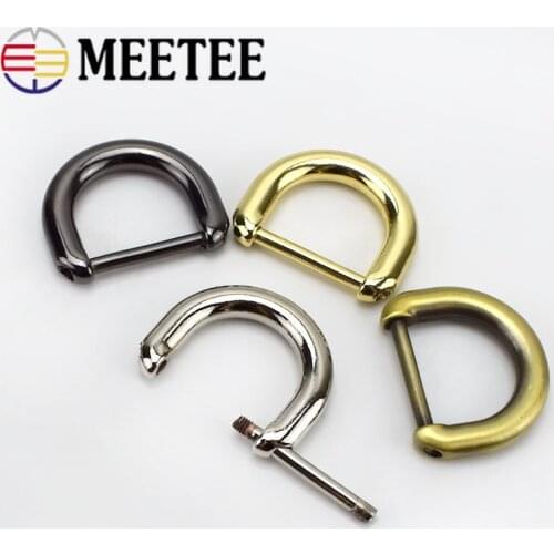10/30Pcs 20mm Detachable D Ring Belt Buckles Screw Metal Bags Buckle Clasp Handbag Strap Hooks Handle Connector Hanger DIY Craft