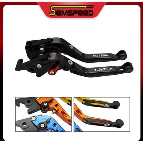 SEMSPEED Motorcycle CNC Folding Extendable Long Brake and Clutch Levers For YAMAHA XSR 900 ABS XSR900 2016 2017 2018 2019 2020