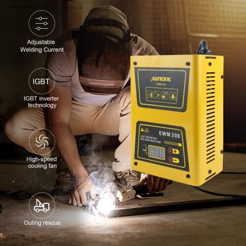 Mr Cartool IGBT AC Inverter ARC Welder Welding Machine 220V Mini Weld 120Amp with Mask Welding Equipment Lightweight Efficient
