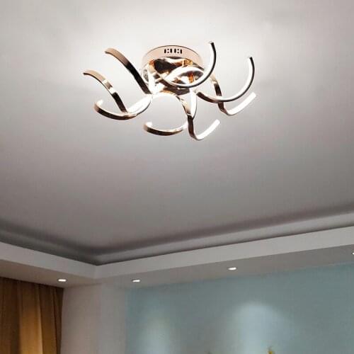 NEO Gleam Best Modern led Chandelier for living Room bedroom Study Room Gold or Chrome Plated Lighting light Chandeliers Fixture