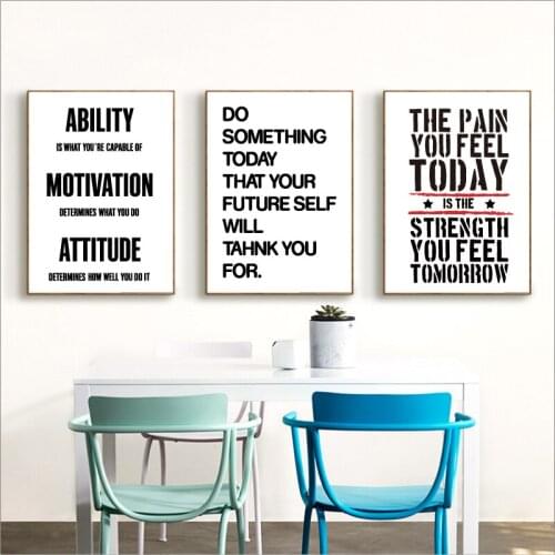 Inspirational Life Quote Prints Posters Motivational Letters Canvas Painting Modern Wall Pictures For Living Room Home Decor Art
