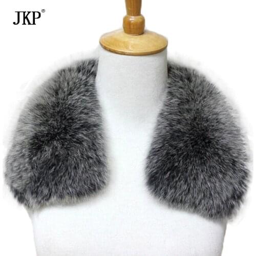 Real Fox Fur Collar Women 100% Natural Fox Fur Scarf Winter Neck Warmer coat Short Scarves