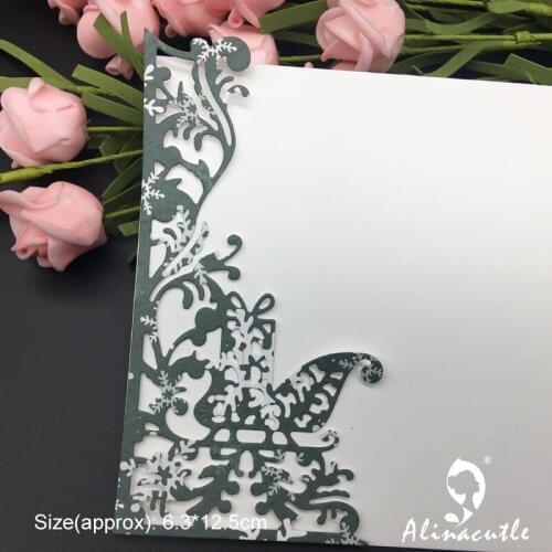 Die Cut Metal Cutting Christmas Gift Vine Edge Alinacraft Scrapbook Album Papercraft Handmade Card Stencil Art Cutter Punch Die