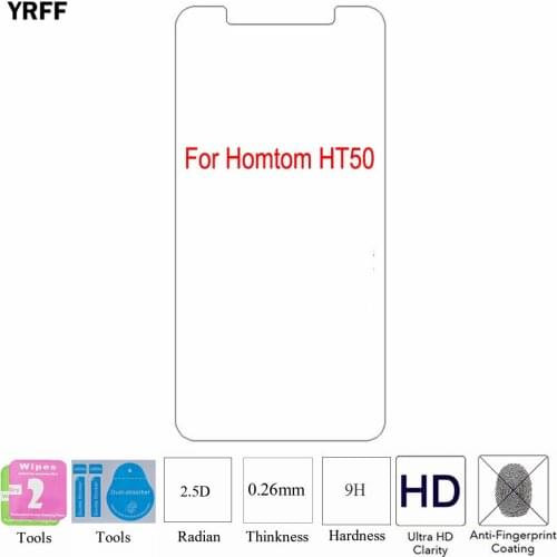 2PCS 2.5D 9H Tempered Glass Screen Protector Protective Film For Homtom HT50