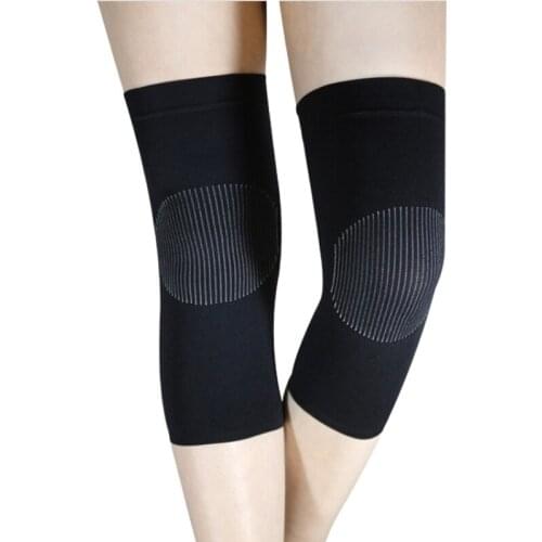 2pcs Women Warm Knee pad Slim Knee Protector non-slip strip Breathable Knee Compression Sleeve Thermal Knee Pads protect