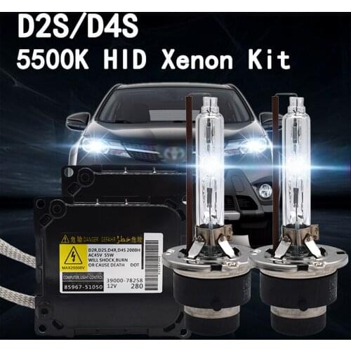 2021 NEW 55W D4S hid full kit D2S original HID 5500K fast bright D2S hid kit D4S hid Lens Original D4S HID HEADLIGHT D2S HID KIT