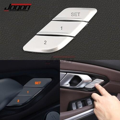 ABS Chrome For BMW 3 Series G20 G28 2020 2021Door Lock Unlock Buttons Seat Memory Sequins Cover Stickers Trim Car Accessories