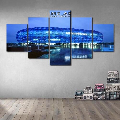Allianz Arena St Picture Wall Poster Modern Style Canvas Print Painting Art Aisle Living Room Unique Decoration