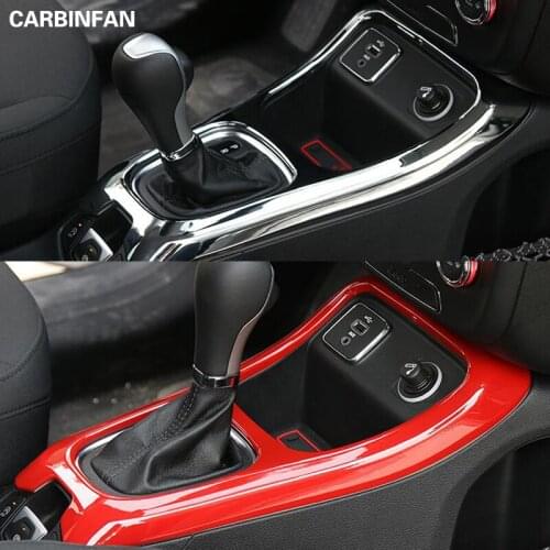 Auto Interior Gear Shift Panel Frame Trim Styling Fit For Jeep Compass 2017 2018 ABS Car Cover Accessory