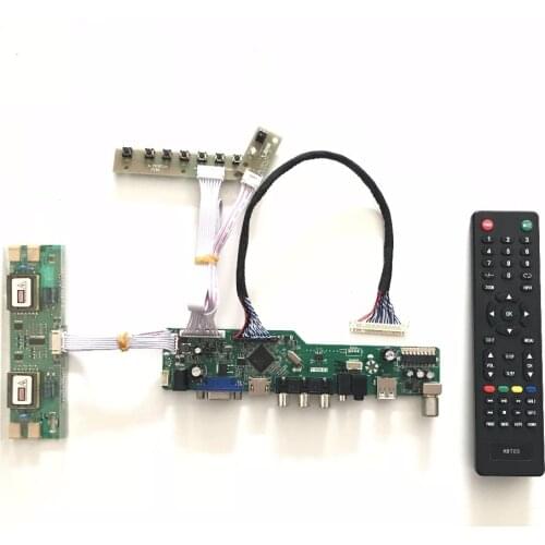 Free shipping T.V56.03 VGA AV Audio USB TV LCD Controller Board for 24inch 1920x1080 M240HW01 V0 V2 4CCFL LVDS Monitor Kit