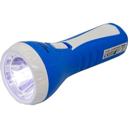 GOLD SILVER GS-4500 1 WATT RECHARGEABLE HAND FLASHLIGHT