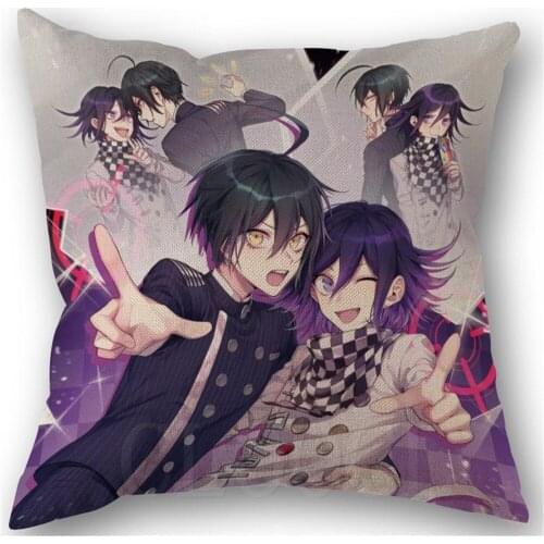 Danganronpa Anime Pillowcase Printed Polyester Cushion Cover for Home Sofa Car Decor Wedding Decorative Fashion Pillow Cover