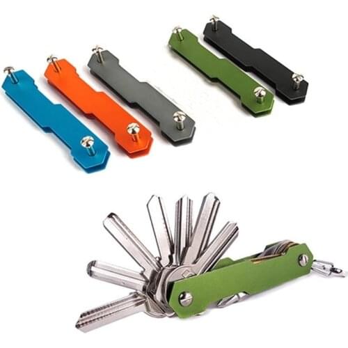 EDC Key Organizer Clip Keys Smart Holder Folder Keys Wallet Housekeeper Keychain Flexible Key Holder Clip Mini Keychain Outdoor