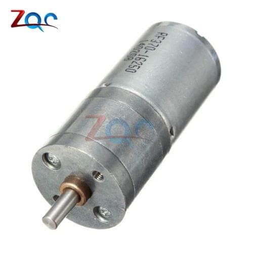 Motor Speed Reduction Gear Motor Electric 12V DC 60RPM Powerful Torque 25mm