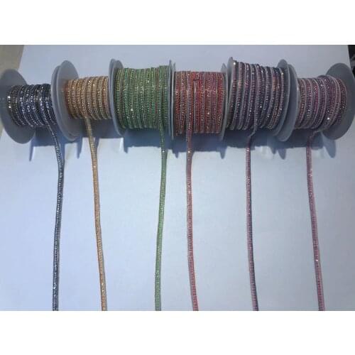 Hotfix Rock Diamond Crystal Ribbon Trimming 1Yard/Lot 10mm Width Rhinestone Chain Tape Fabric Applique Banding for Accessories