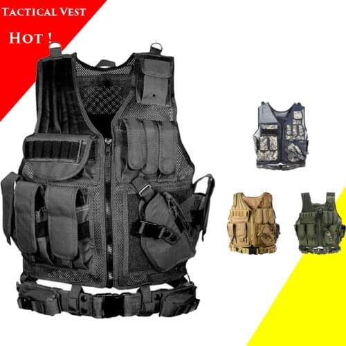 Good Quality Military Combat Vest Mens Tactical Paintball Airsoft Sport Gear War Game Vest Army Outdoor Shooting Hunting Vests