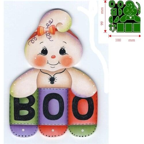 Metal Cutting Dies Gingerbread Man Halloween Scrapbooking Paper Cards Decorative Craft Embossing