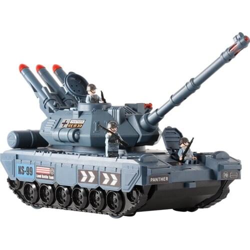 Military Tank Model Early Education Toys Can Be Stored Deformed Children Boy With Sound And Light Story Multi-Function Toy Car