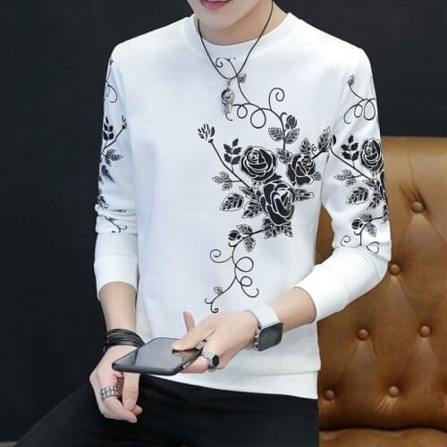 Mens loose spring and autumn jacket trend sweater autumn mens wear