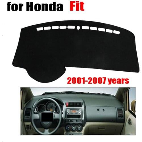 Car dashboard cover mat For Honda old Fit 2001 to 2007 dash cover left hand drive Avoid light pad desk pad Auto accessories