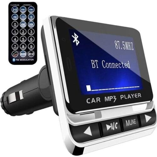 NEW-Fm12B Bluetooth Car Mp3 Player Wireless Fm Transmitter Lcd Screen Car Kit Support Tf Card