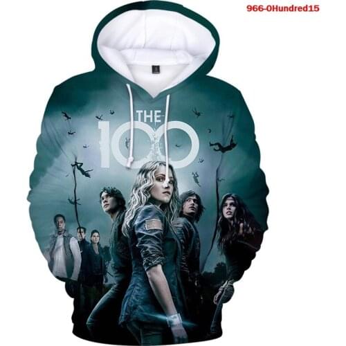 New Fashion THE 100 3d Printing Hoodies Oversized Fashion Sweatshirts Autumn Boys Men Hooded Hot Sale THE 100 Pullover Tops