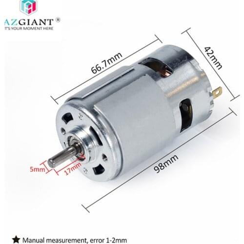 Brand New 12000 RPM Large Torque 775 Motor High-power DC 12V-36V Low Noise Ball Bearing Tools O Shaft