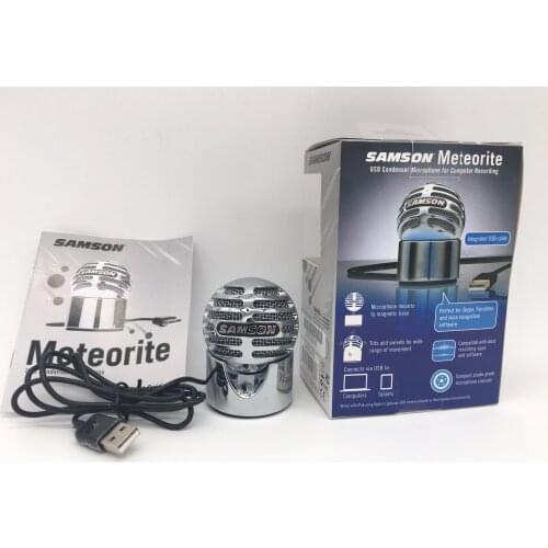 Original SAMSON Meteorite USB condenser microphone computer notebook recording for Skype,FaceTime and voice recognition software