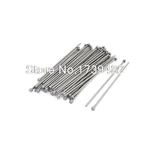 Mould Manufacturing 6mm Tip Silver Gray Straight Ejector Pins 50 PCS