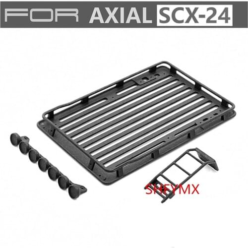 Rc Car Plastic Body Roof Rack For 1:24 Scale Remote Control Car Axial Scx24 Jeeps WranglerRc Mini Toys Car Upgrade Parts
