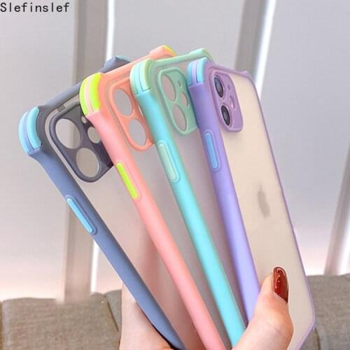 Silicone Phone Case For Samsung Galaxy S30 Plus A12 5G M51 A42 S21 Ultra Shockproof Four Corners Transparent Protection PC Cover
