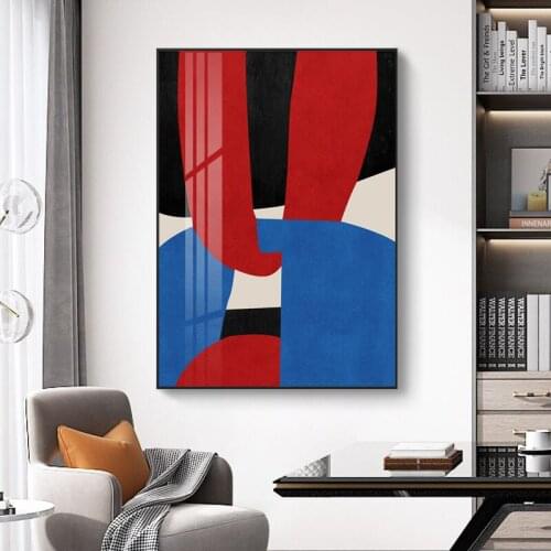 Modern Nordic Abstract Geometric Line Picture Wall Art Canvas Painting Decoration Poster Print Living Room Bedroom Home Decor