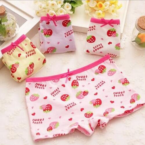 HPBBKD 6pcs/lot Girl Cartoon Panties Cotton Children Breathable Underwears Boxer Panties For Girls Kids Shorts Pants GU026