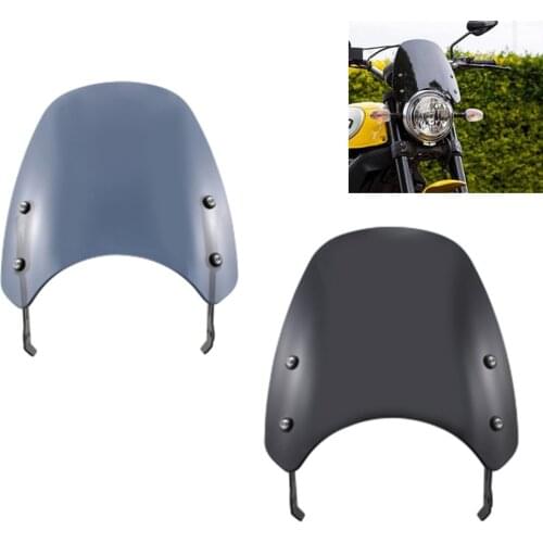 Motorcycle Front Windscreen Windshield Wind Shield Protection Flyscreen For Ducati Scrambler 2015-2019 (except Cafe Racer /1100)