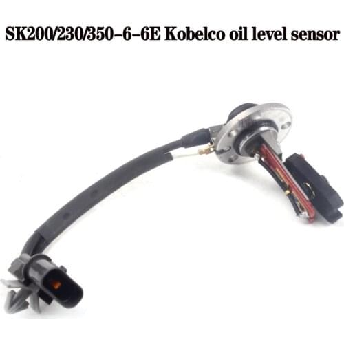 High quality Kobelco oil level sensor SK200/230/350-6-6E excavator parts oil pan oil sensor