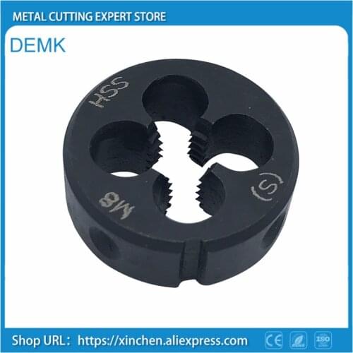 High-strength Thread die, M3-M16 black nitriding HSS-CO material for external threading stainless steel etc.standard pitch 1pcs