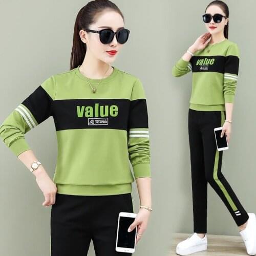 Womens Sweatshirt Hooded Sweatshirt Fashion Shirt Casual Solid Color Long Sleeve Trousers Sweatshirt Sports Suit